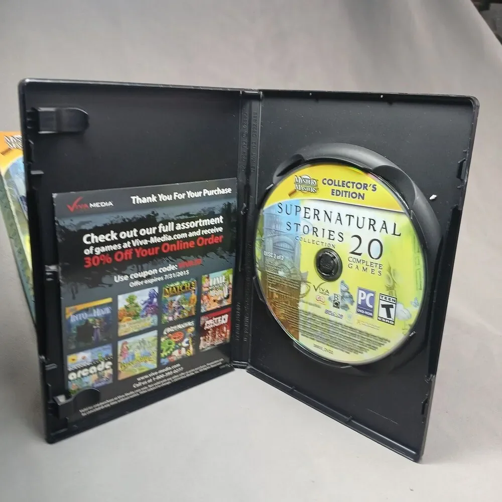 Supernatural Stories 20 Complete Games Teen PC DVD Game Hidden Objects Horror